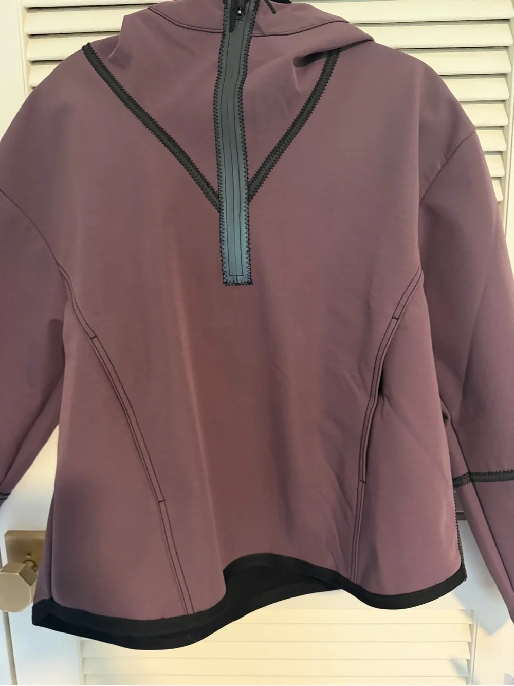 Free People Hooded Pullover with Black Trim